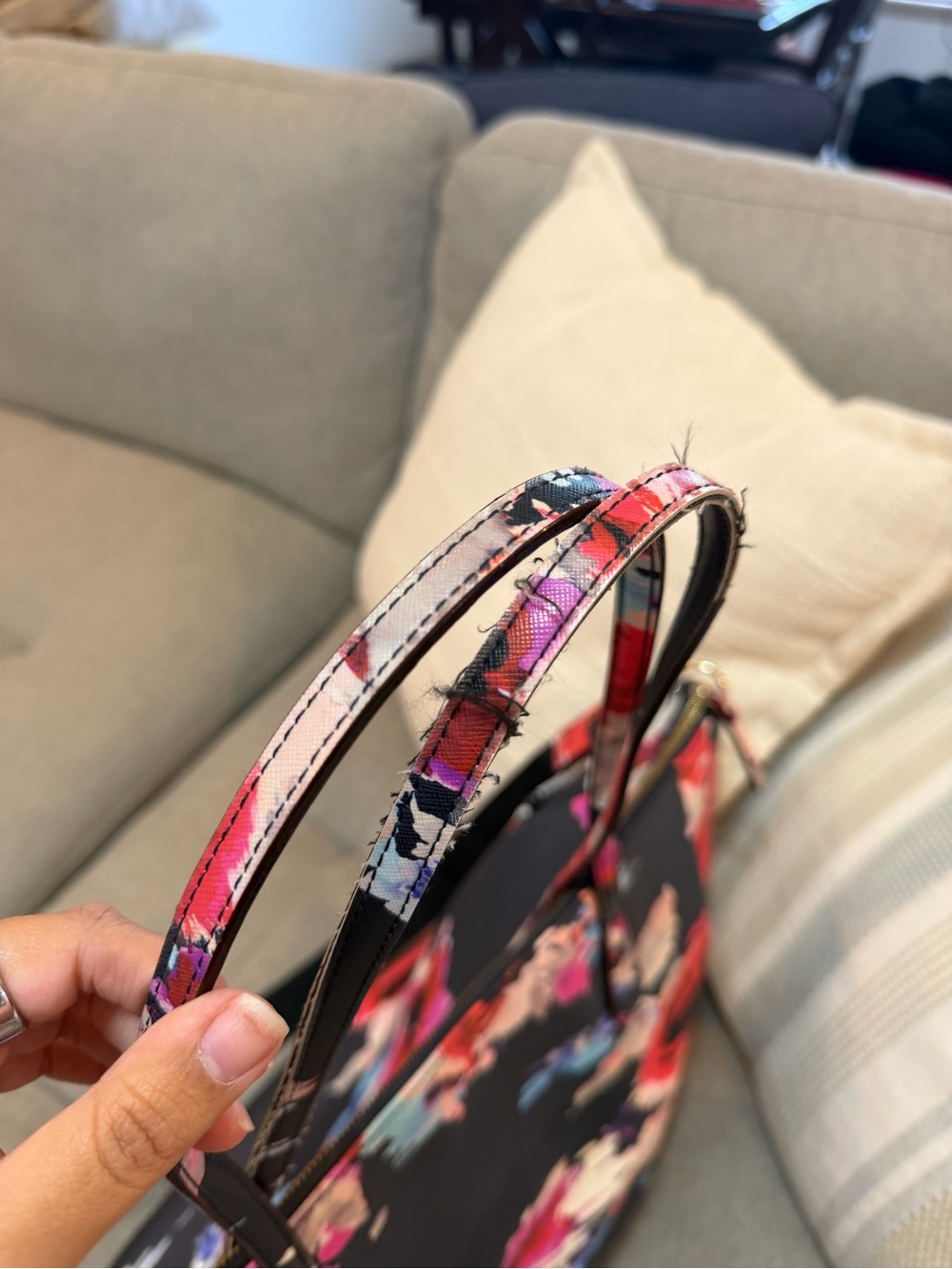 Kate Spade Floral Print Tote Bag - Picture 6 of 11